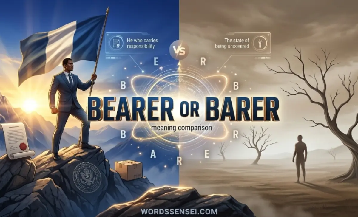 bearer or barer