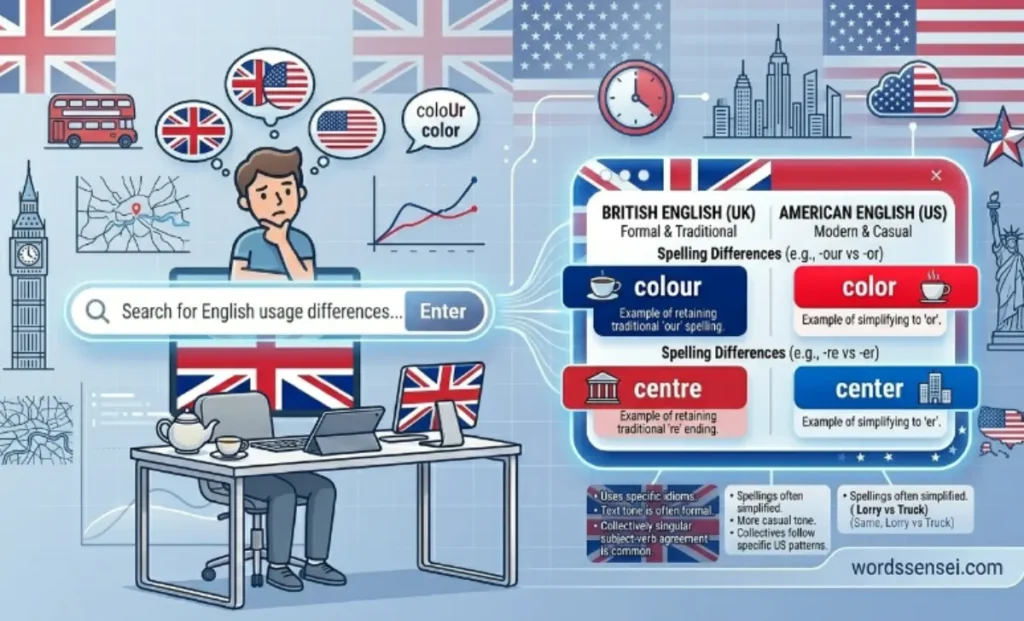 British English vs American English Usage