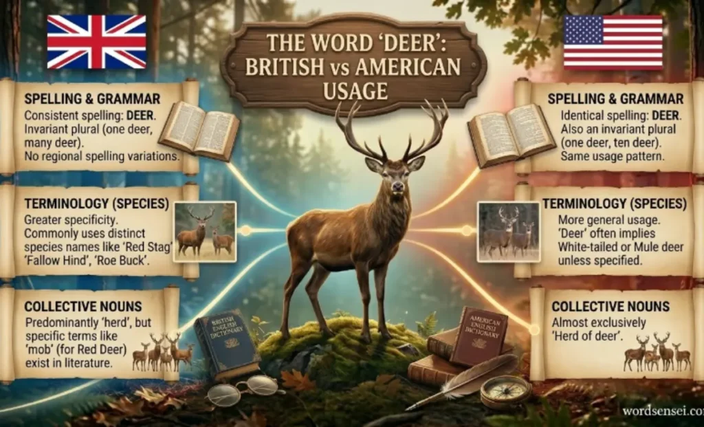 British English vs American English Usage of Deer