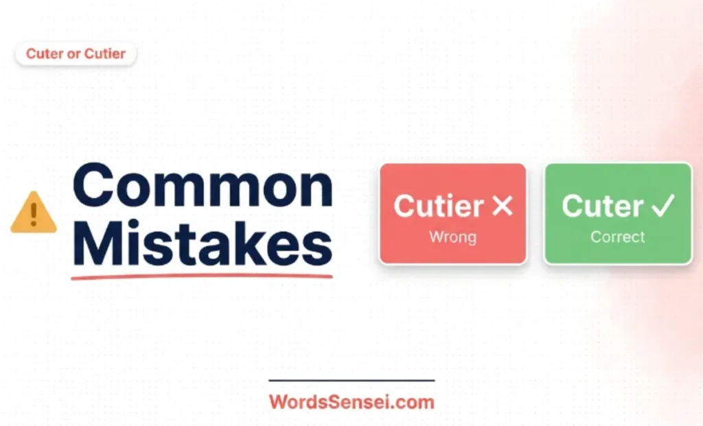 Common Mistakes with "Cuter"