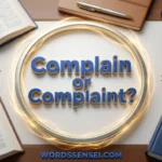 Complain or Complaint