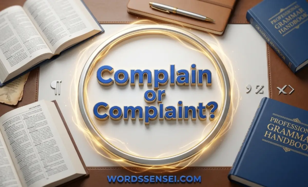 Complain or Complaint