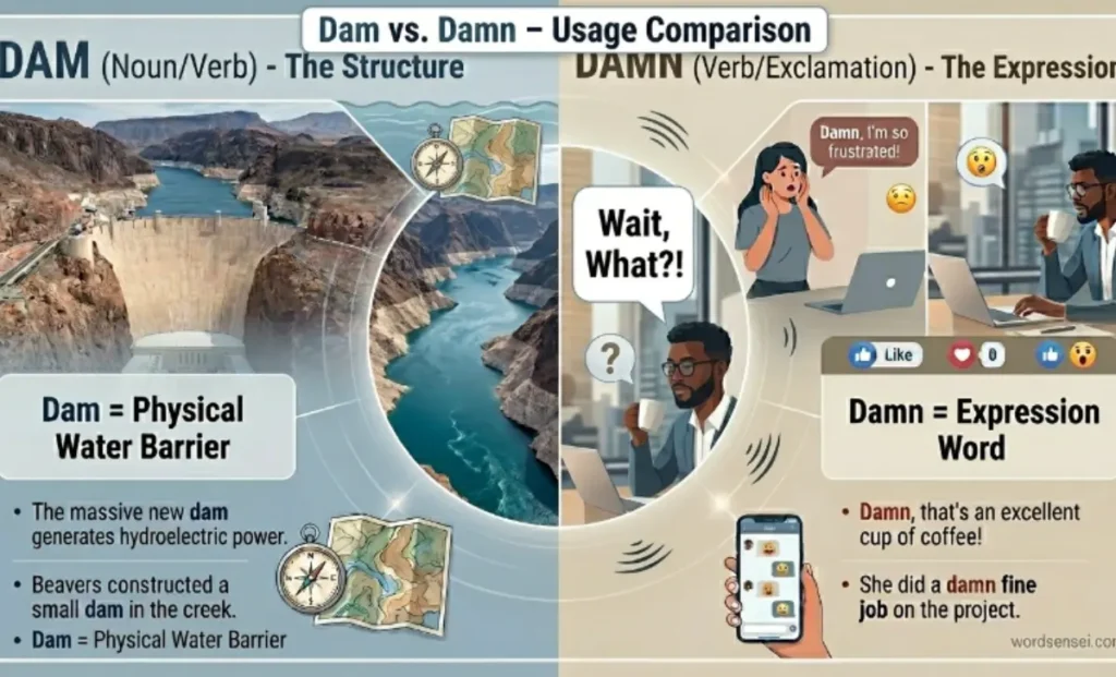 Dam vs Damn – Usage Comparison