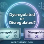 Dysregulated or Disregulated: