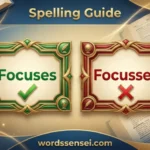 Focusses or Focuses