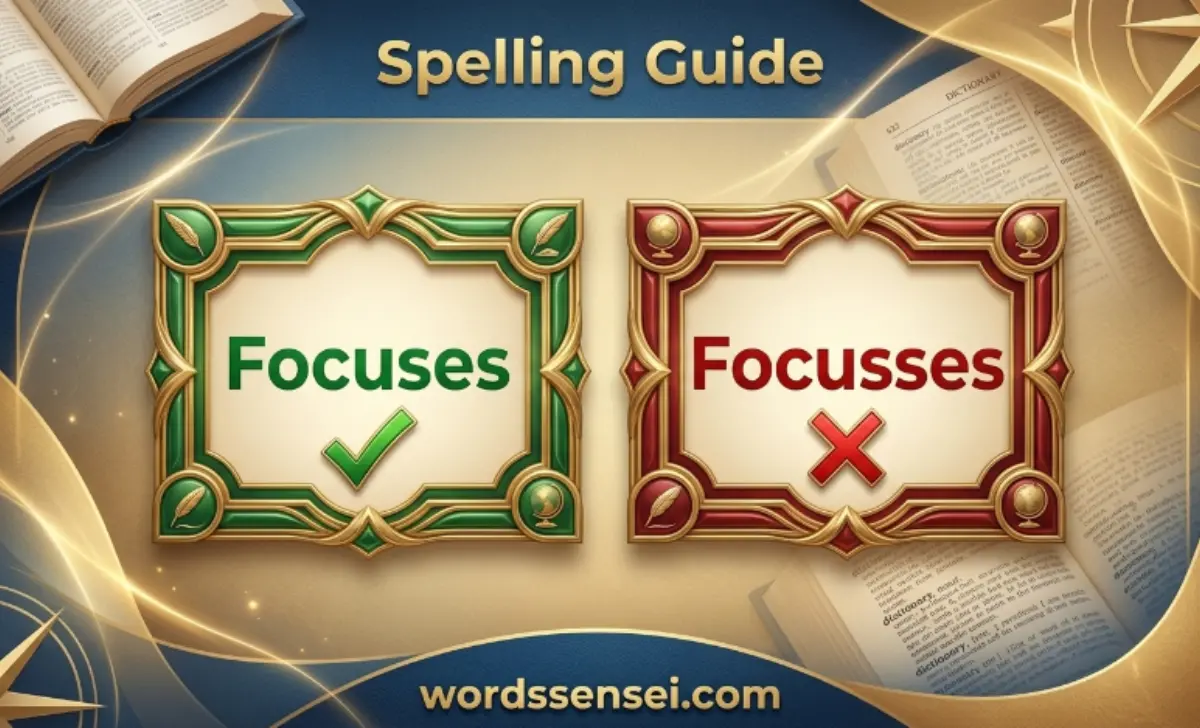 Focusses or Focuses
