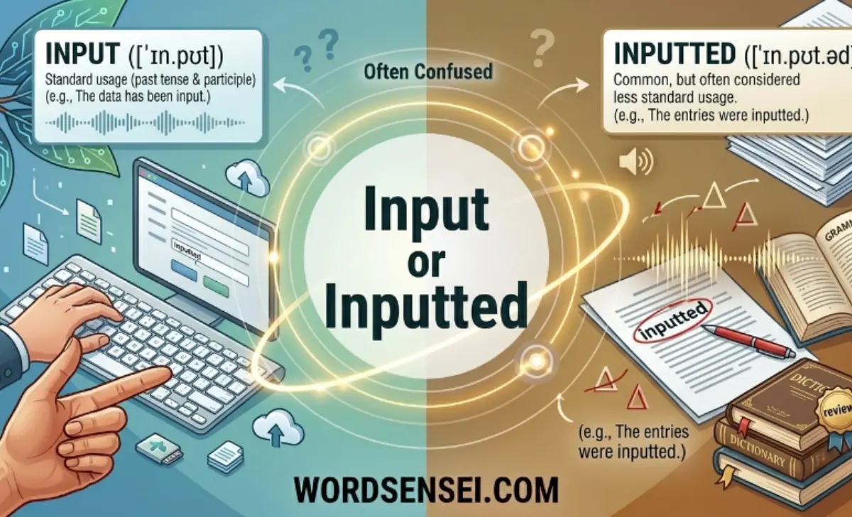 Inputted or Input