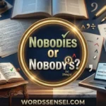 nobodies or nobody's