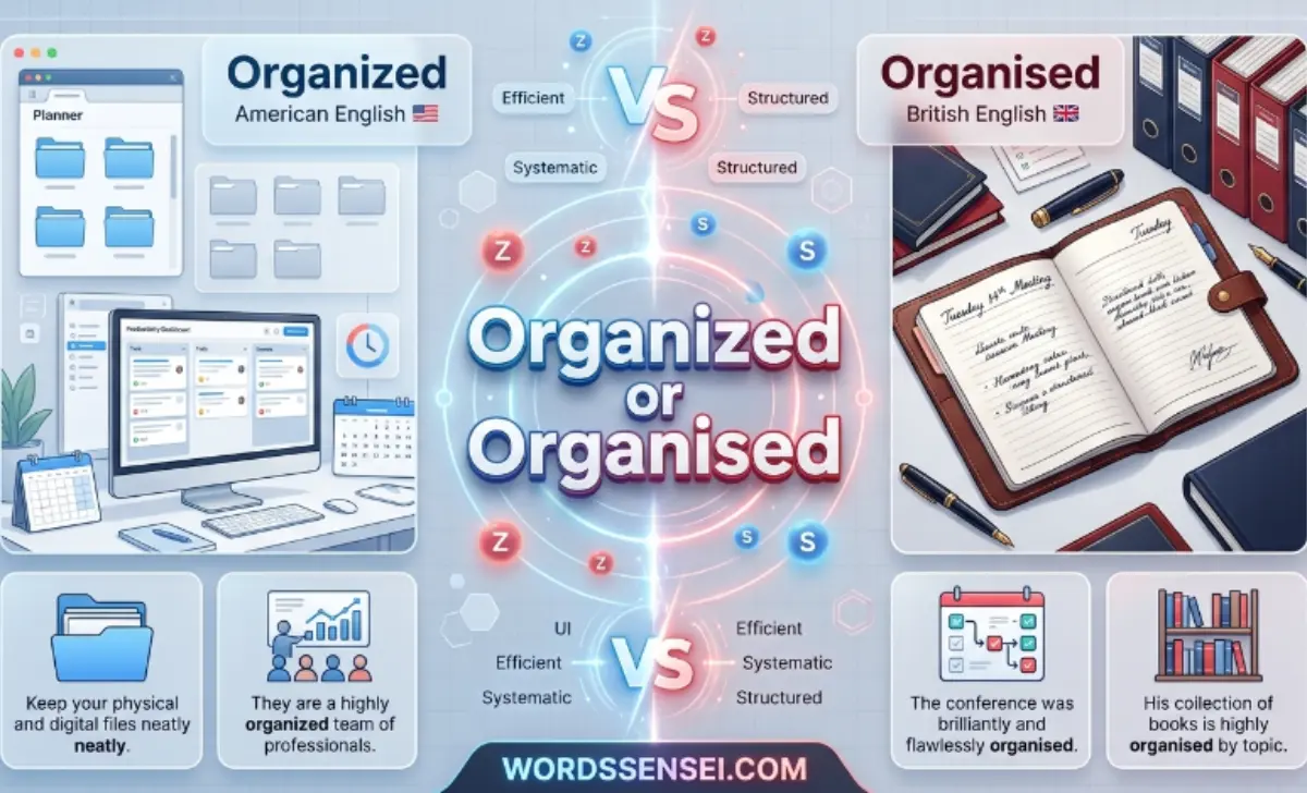 organized or organised
