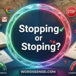 stopping or stoping