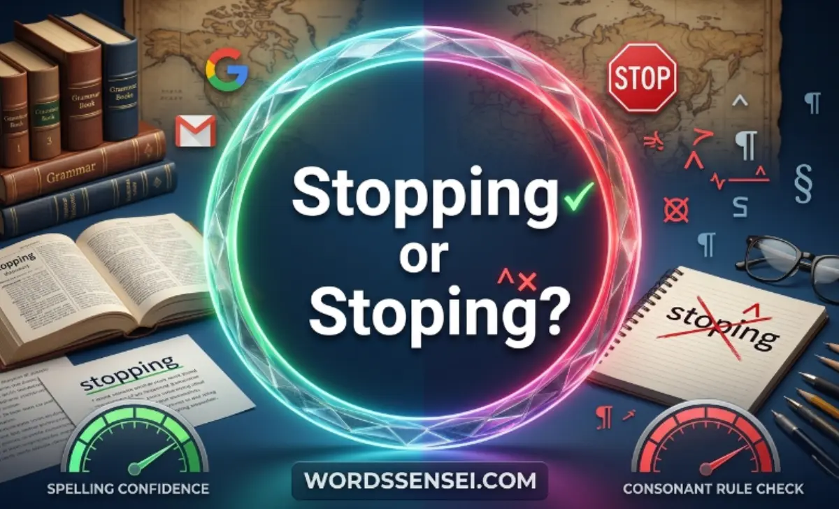 stopping or stoping