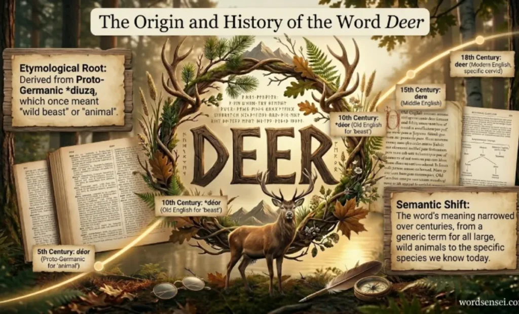 The Origin and History of the Word Deer