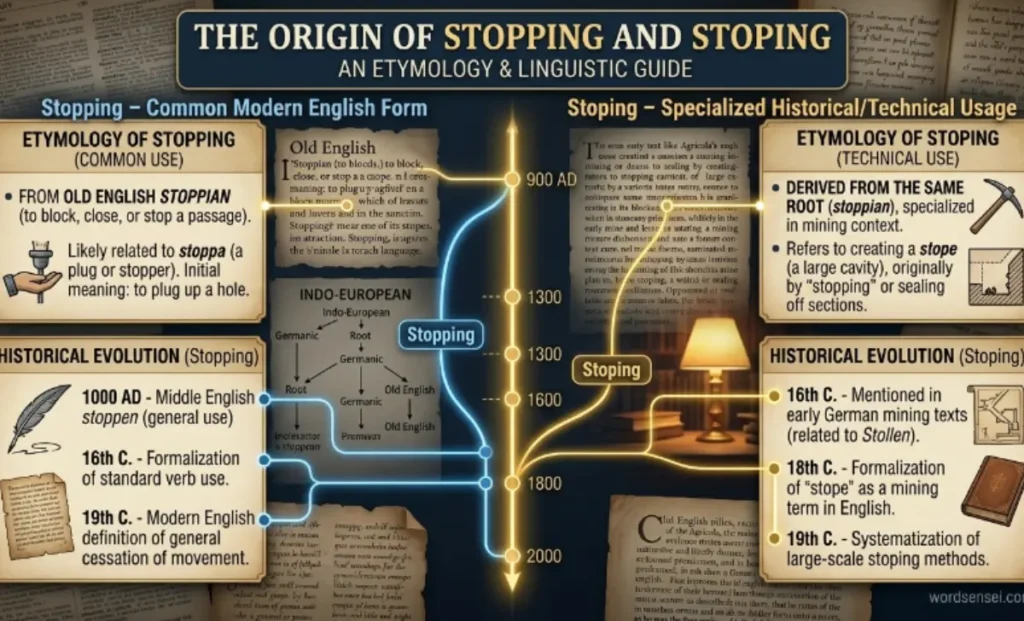 The Origin of Stopping and Stoping