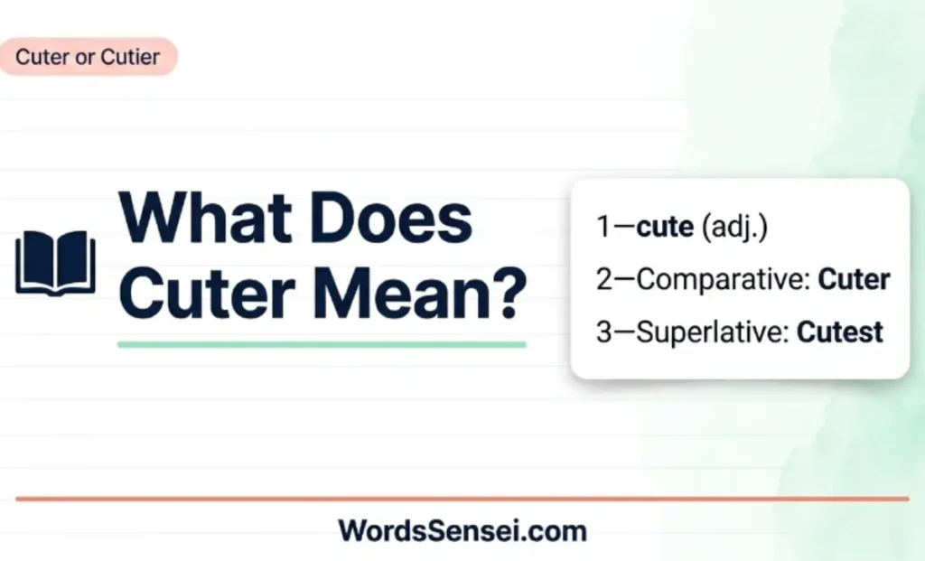 What Does "Cuter" Mean?