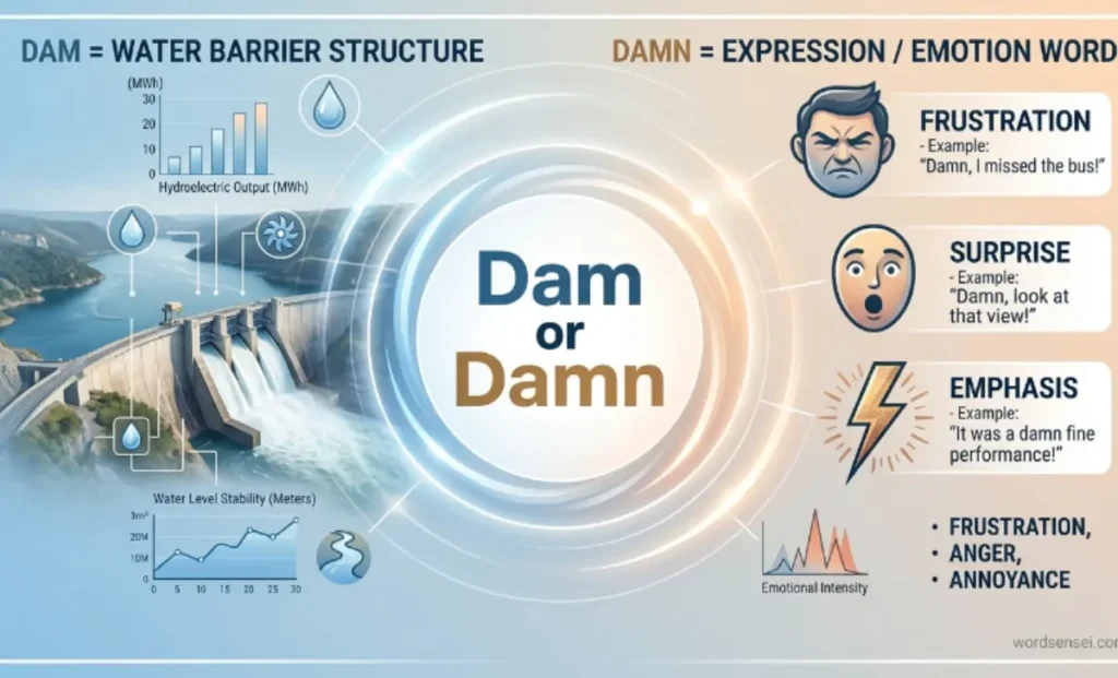 What Does Dam or Damn Mean?