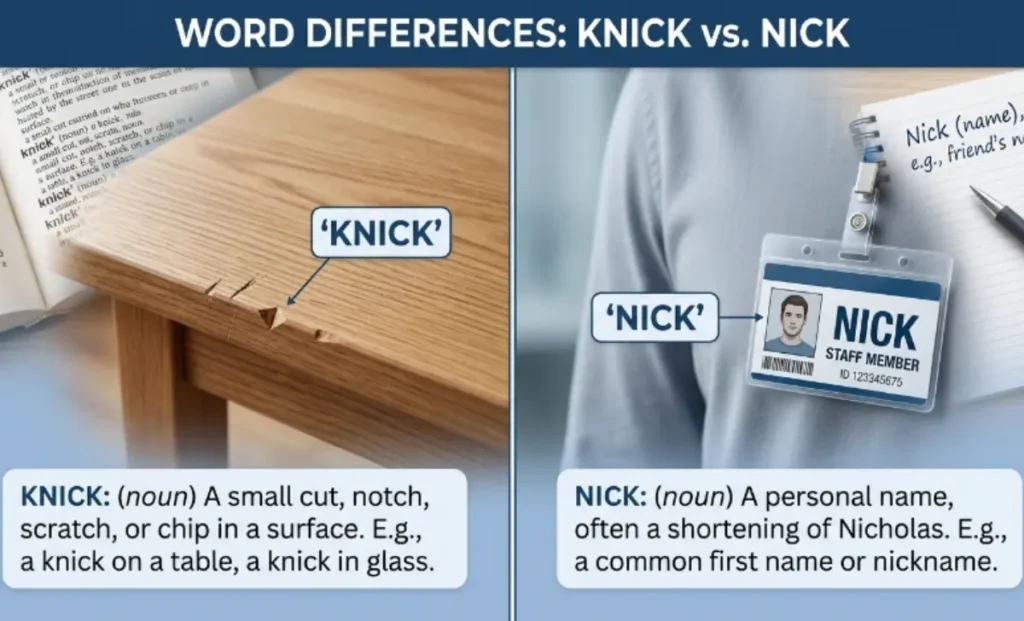 What Does Knick Or Nick Mean?