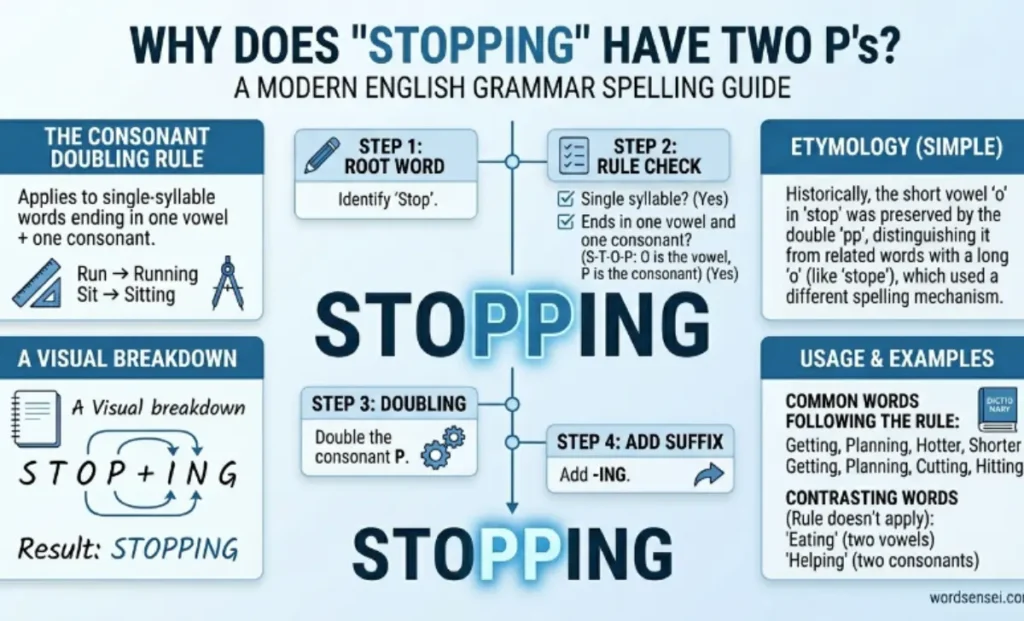 Why Does Stopping Have Two P's
