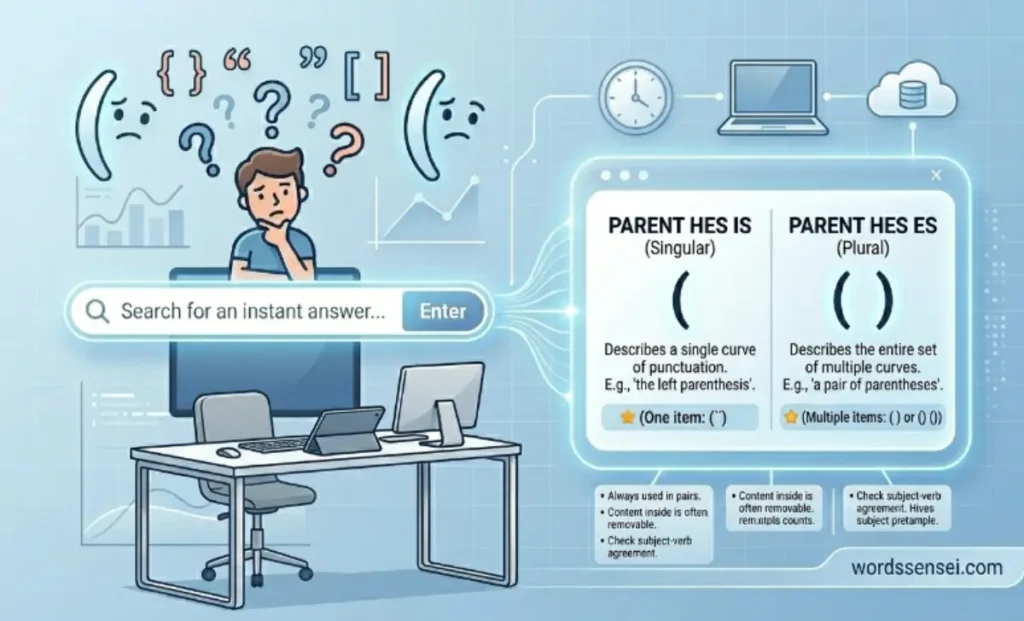 Why People Confuse Parenthesis or Parentheses