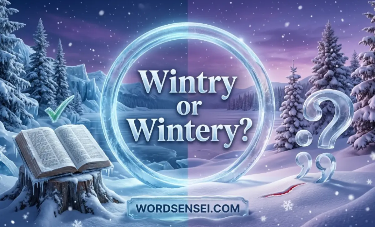 wintry or wintery