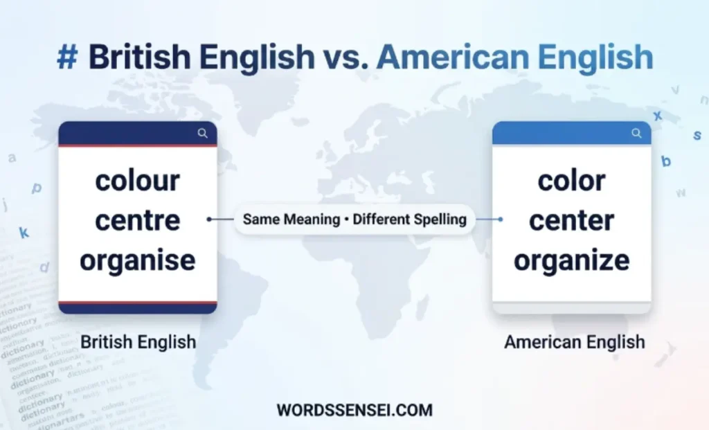 British English vs. American English