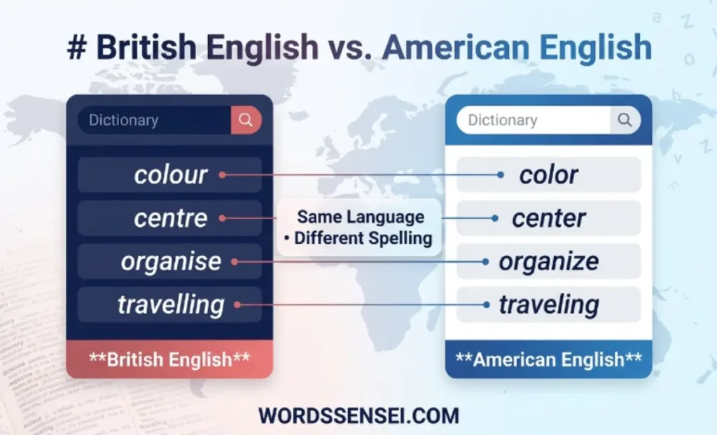 British English vs. American English