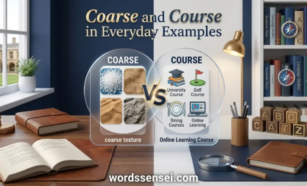 Coarse and Course in Everyday Examples
