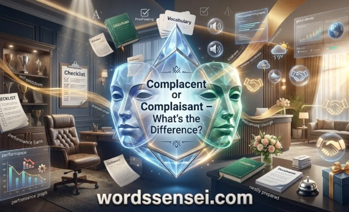 Complacent or Complaisant