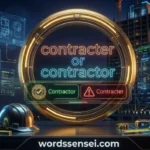 contracter or contractor