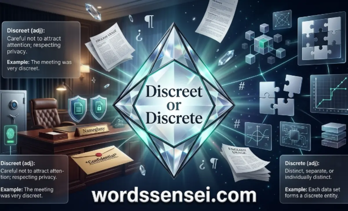 Discreet or Discrete