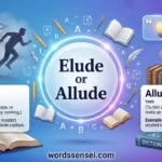 elude or allude