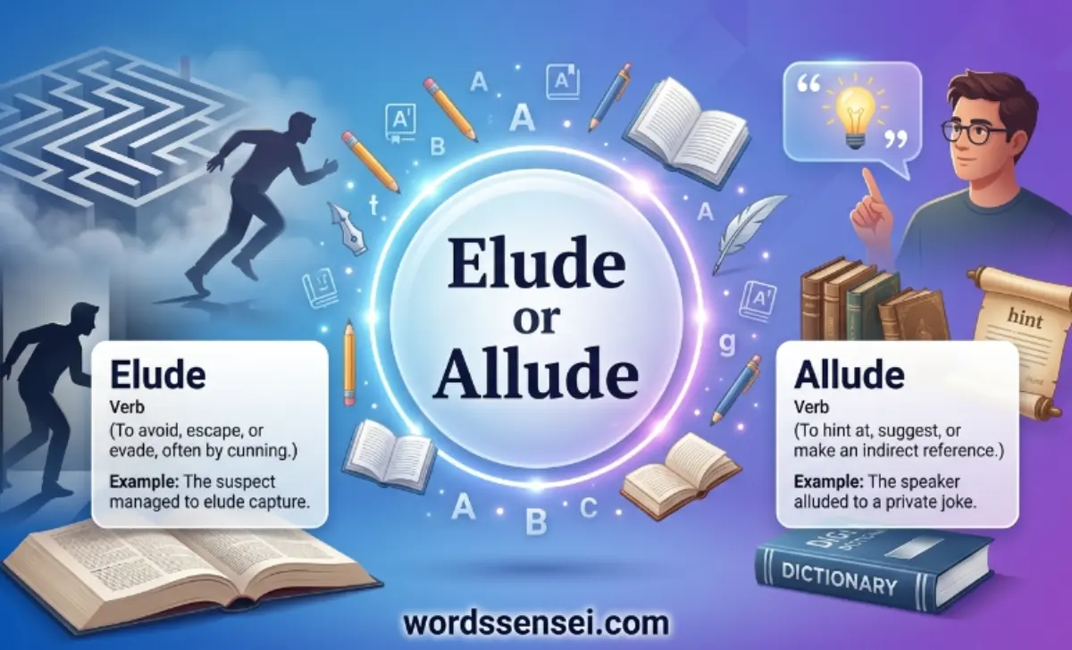 elude or allude