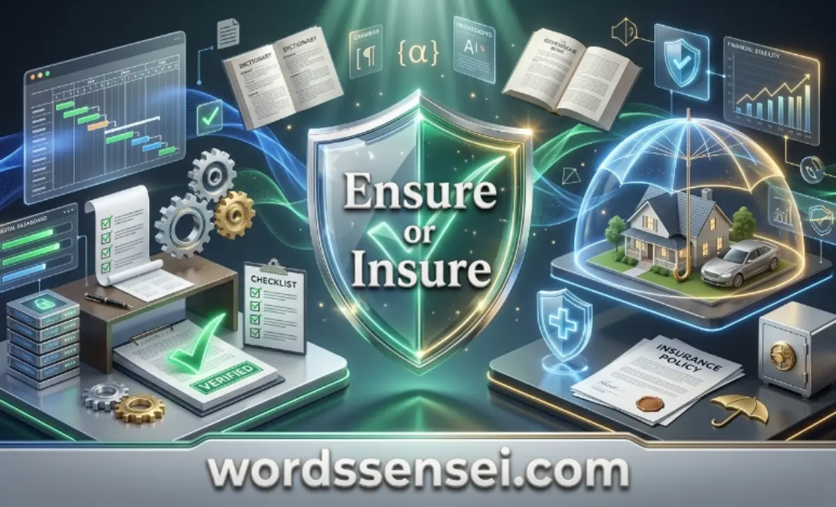 Ensure or Insure