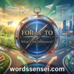 for or to