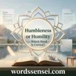humbleness or humility