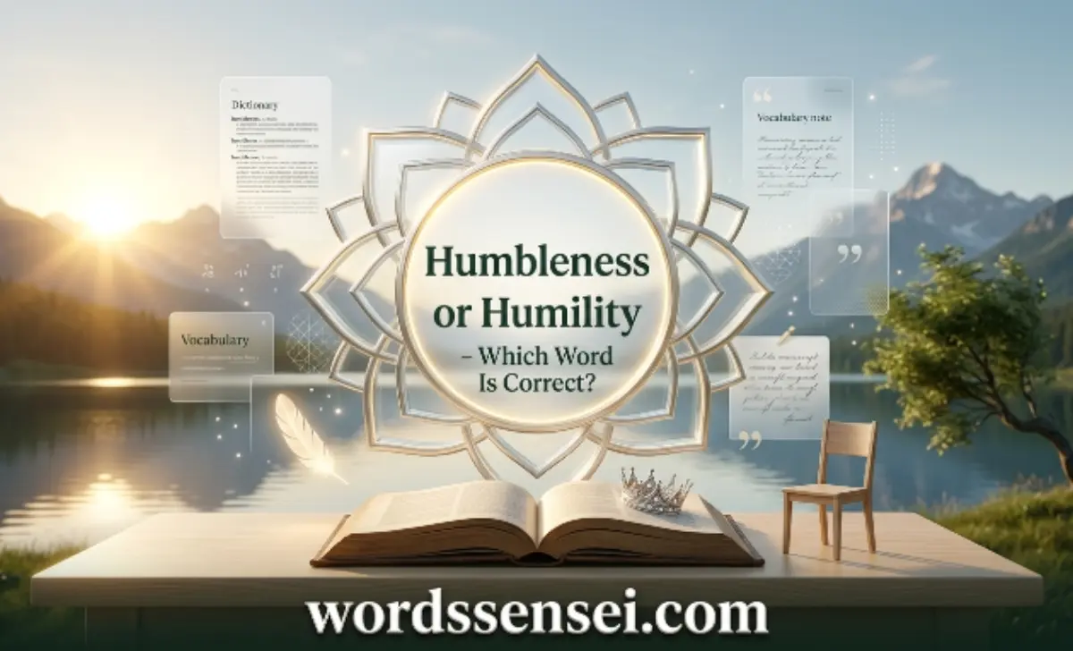 humbleness or humility
