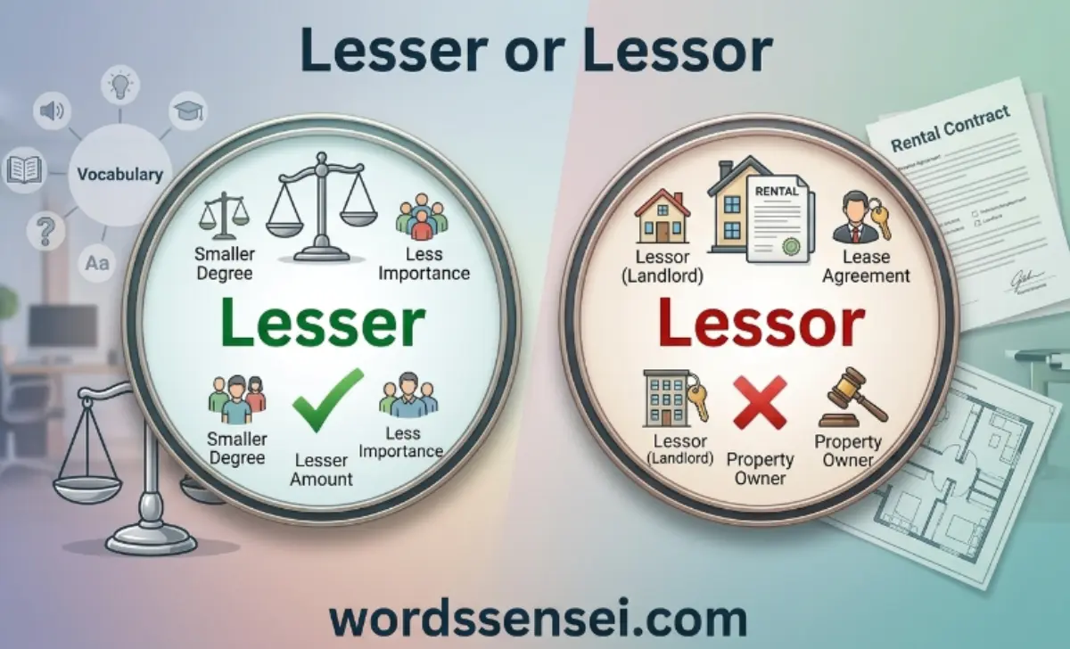 lesser or lessor