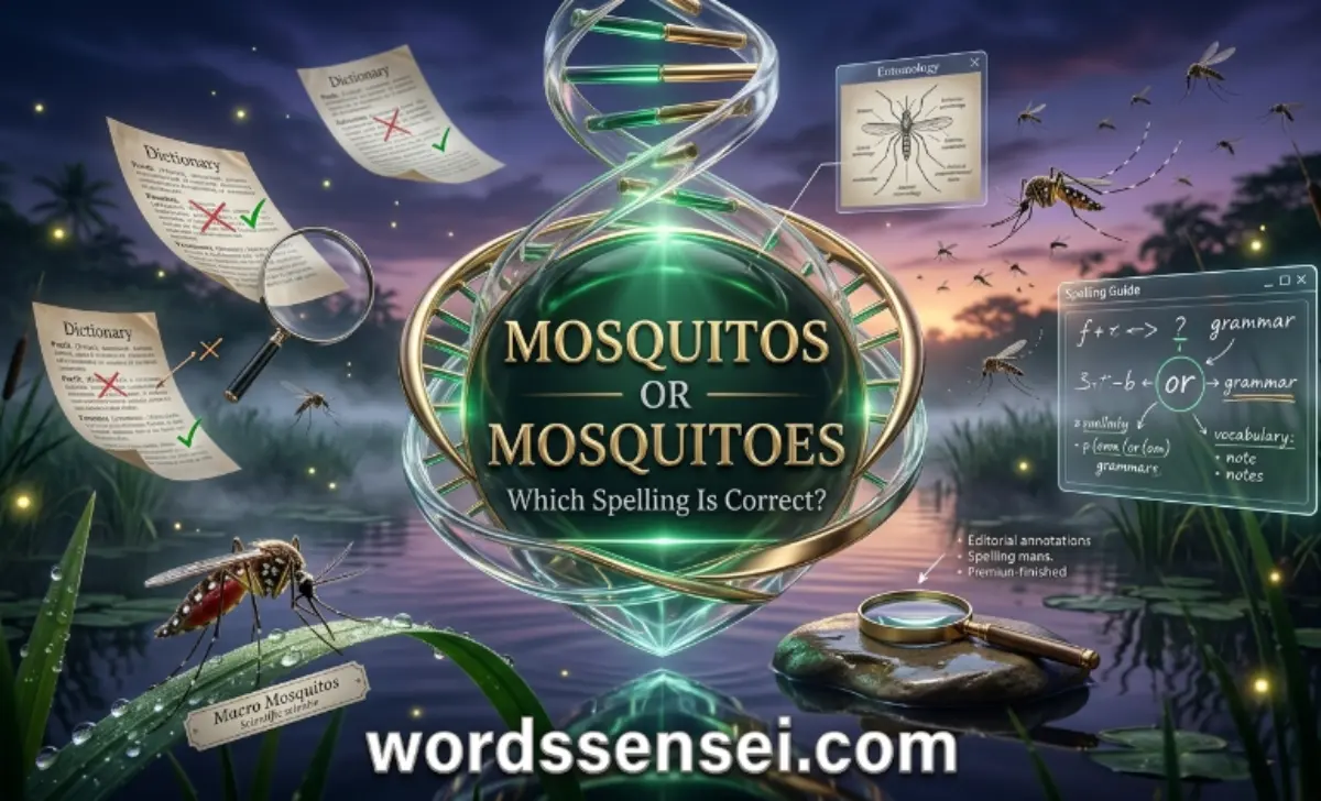 mosquitos or mosquitoes