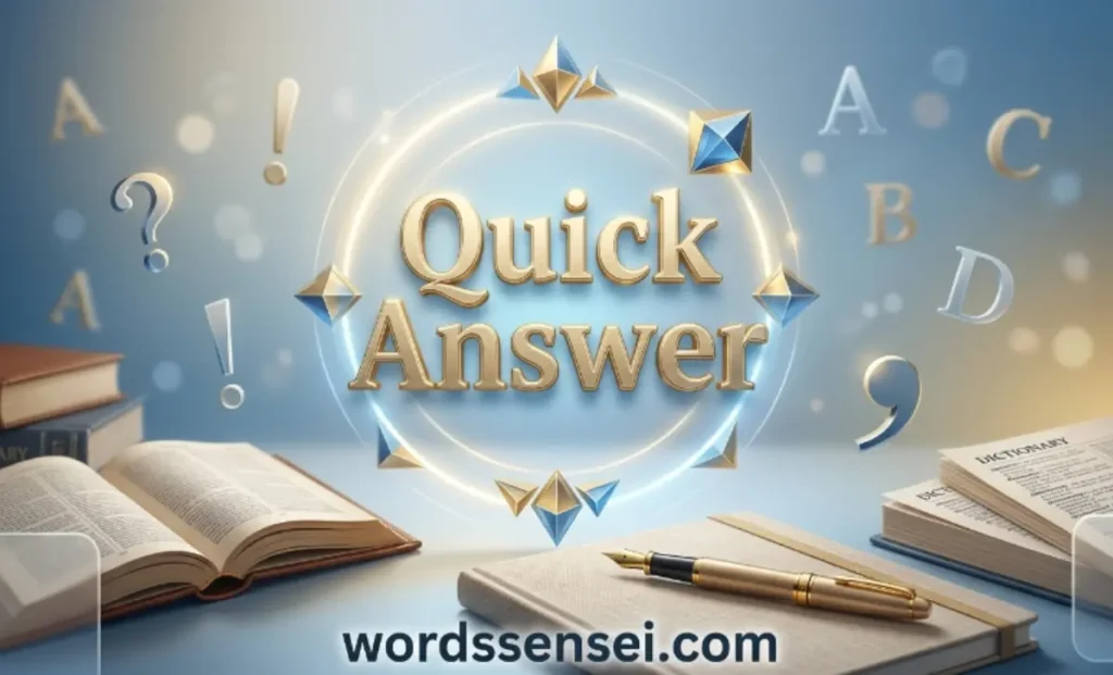 Quick Answer