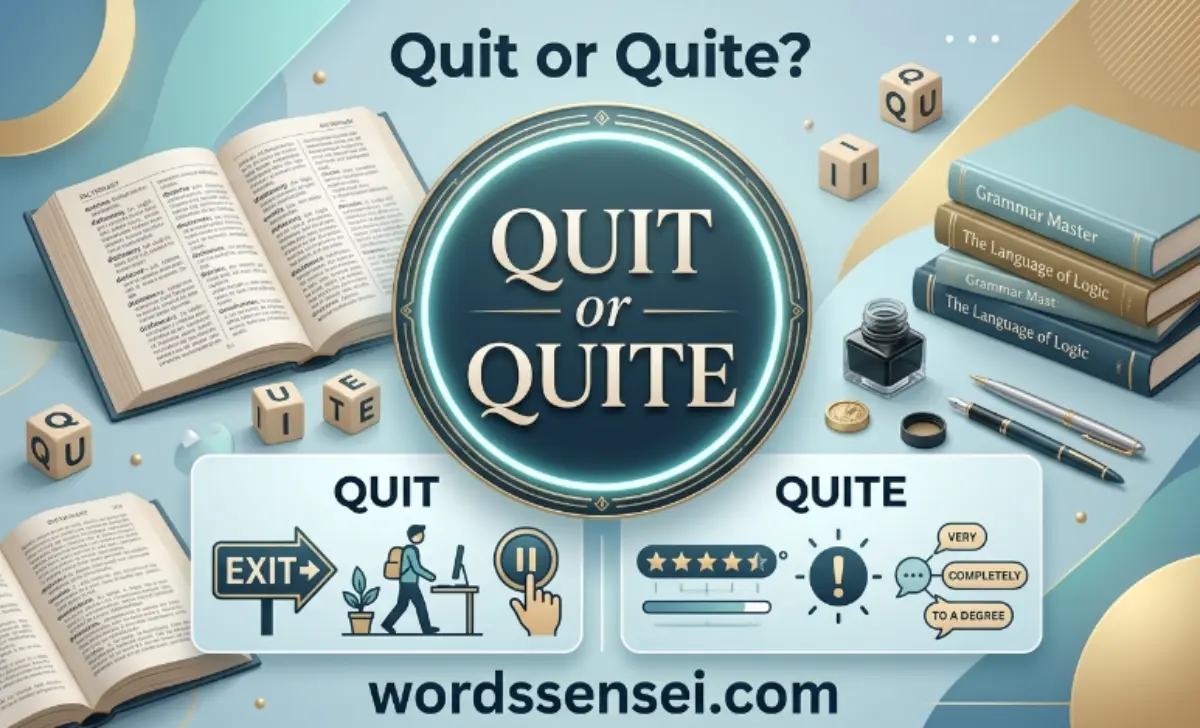 quit or quite