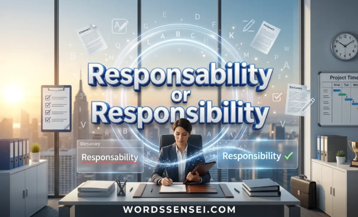 responsability or responsibility