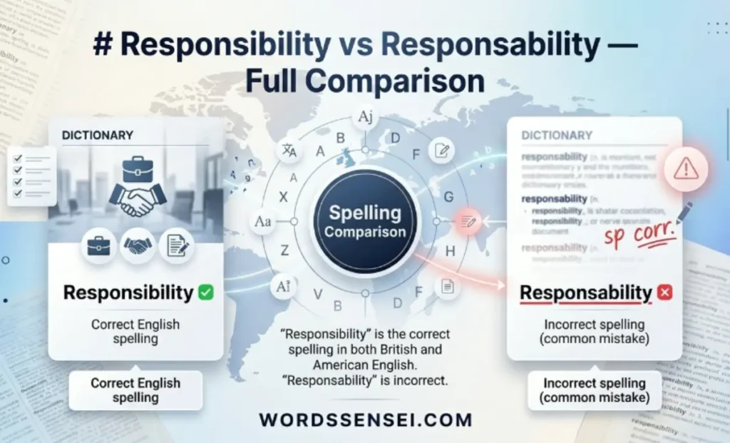 Responsibility vs Responsability — Full Comparison