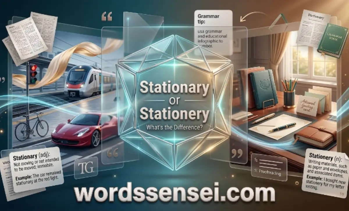 Stationary or Stationery