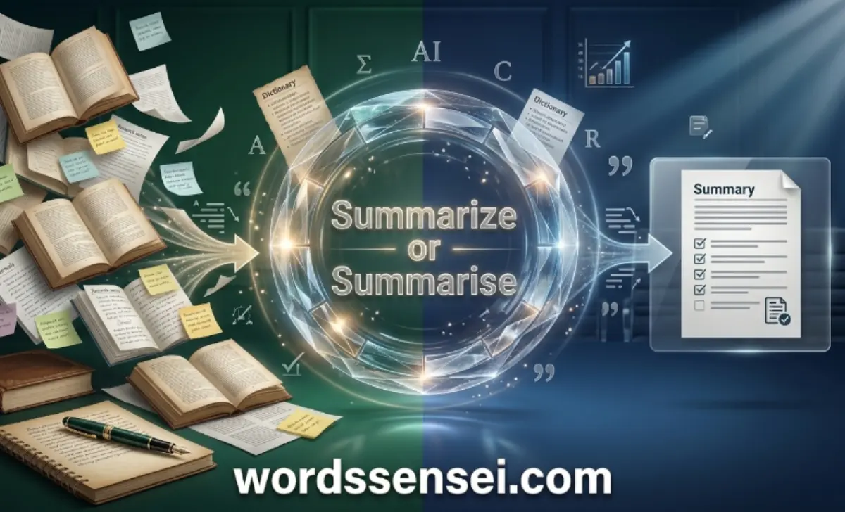 summarize or summarise