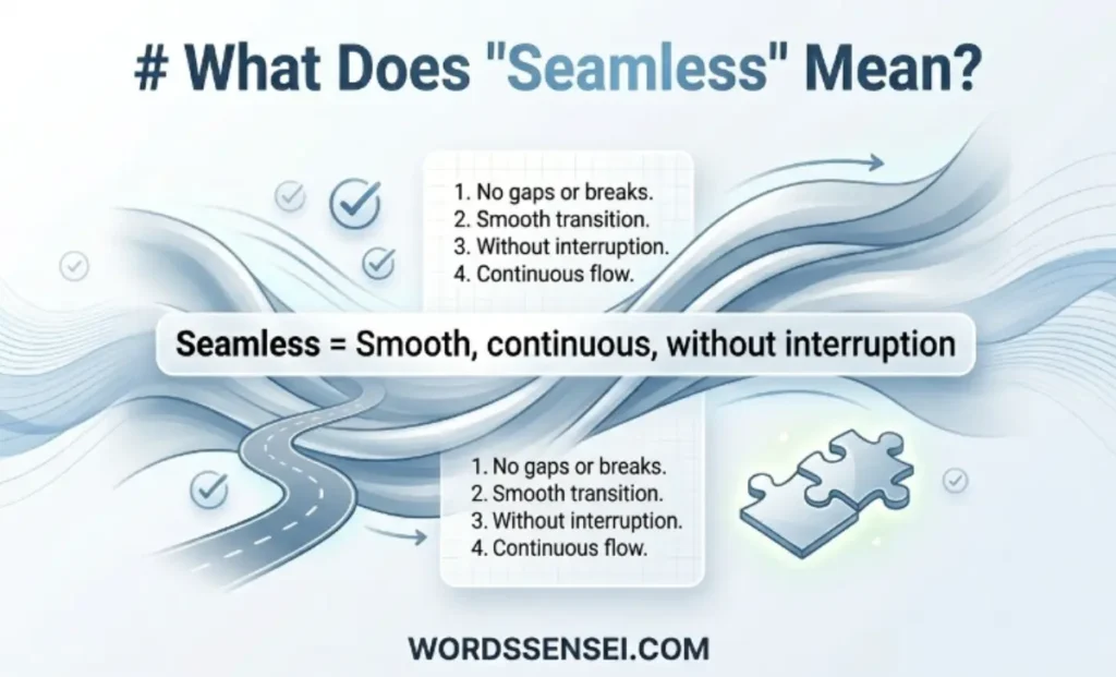 What Does "Seamless" Mean?