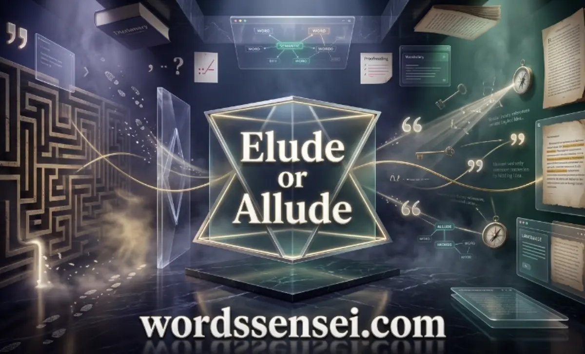 elude or allude