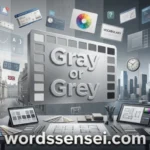 gray or grey