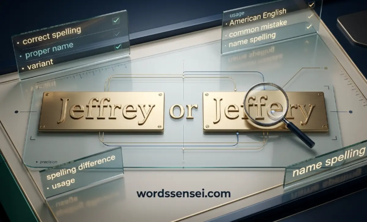 jeffrey or jeffery