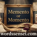 memento or momento