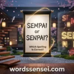 sempai or senpai