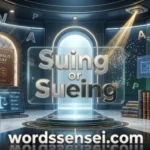 Suing or Sueing